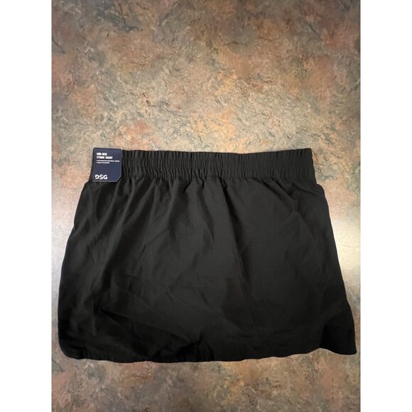 DSG Womens Mid-Rise Stride Skort L Black With Built-In Short - Picture 2 of 9